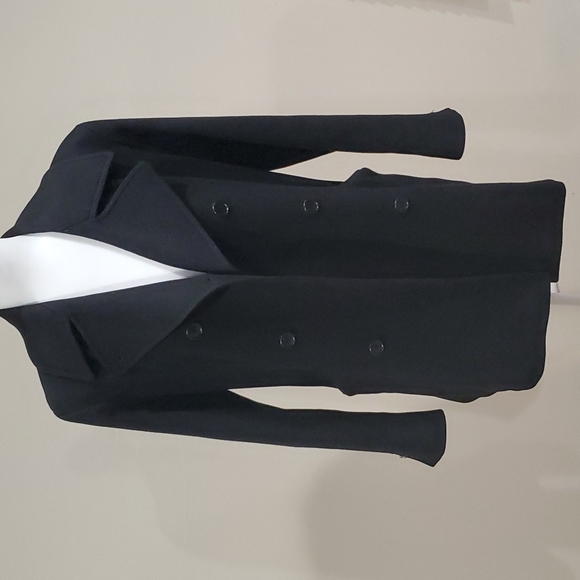 Calvin Klein Jackets & Blazers - Calvin Klein Women's Black Double-Breasted Pea Coat - Sz 6